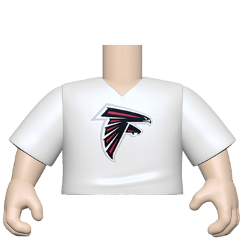 PY: Torso- ML SK1- VNeck(WH) Falcons, Image 1